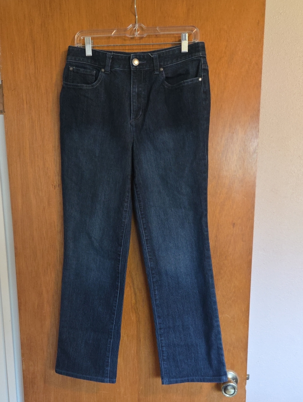 Christoper & Banks Dark Blue 5 Pocket Straight-Leg Jeans